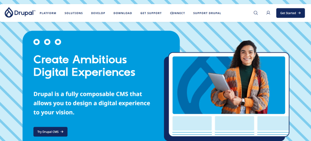 CMS Platforms for Websites, Drupal CMS powering a complex website structure for pros