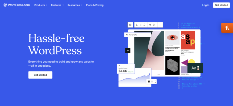 `WordPress dashboard interface for managing CMS websites in 2025`