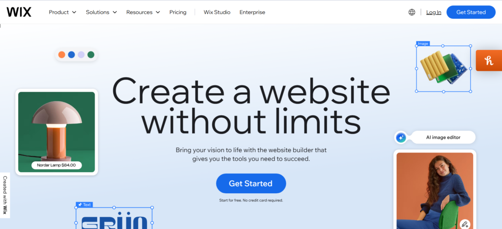 `CMS Platforms for Websites, Wix drag-and-drop editor for building websites easily