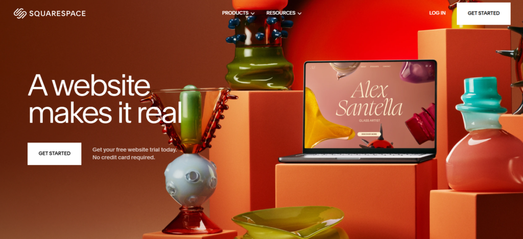 CMS Platforms for Websites, `Squarespace sleek template gallery for creative CMS websites`